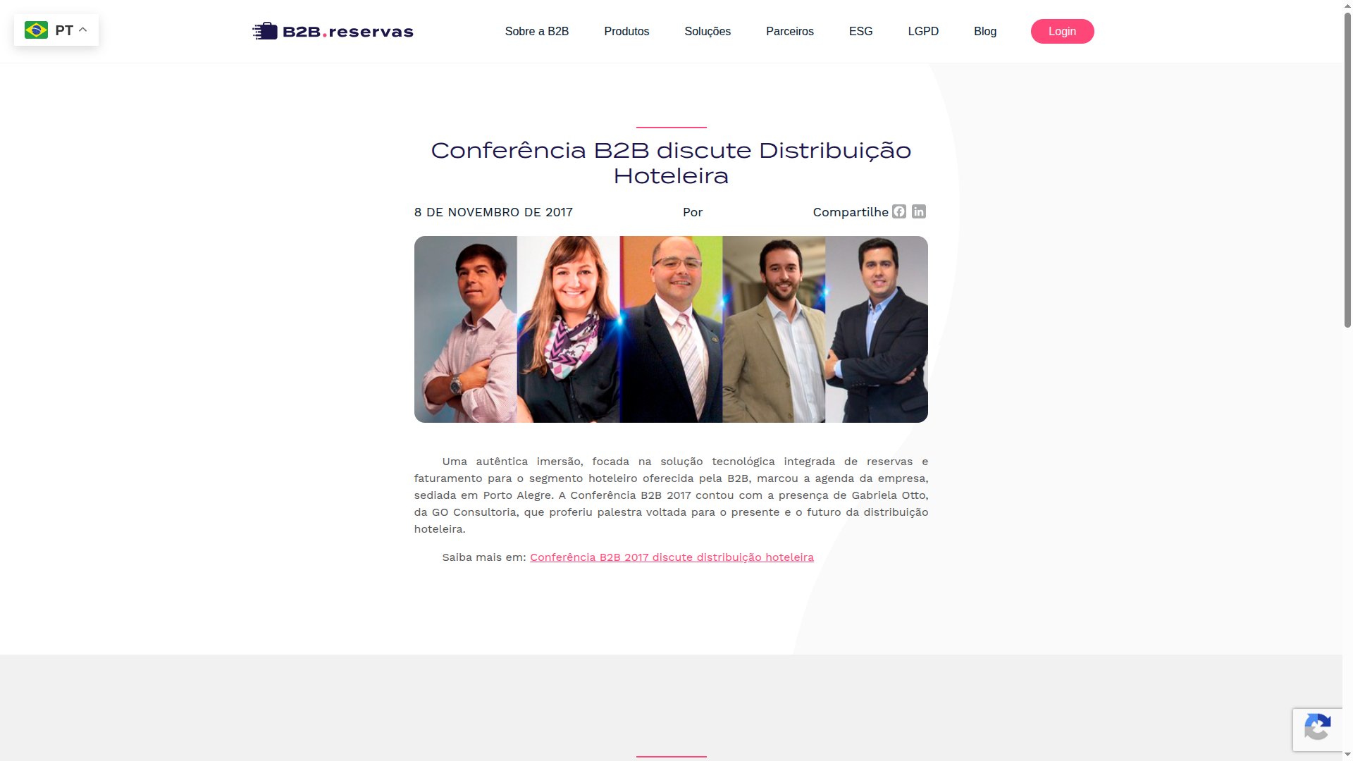 www.b2breservas.com.br — conferencia-b2b-discute-distribuicao-hoteleira