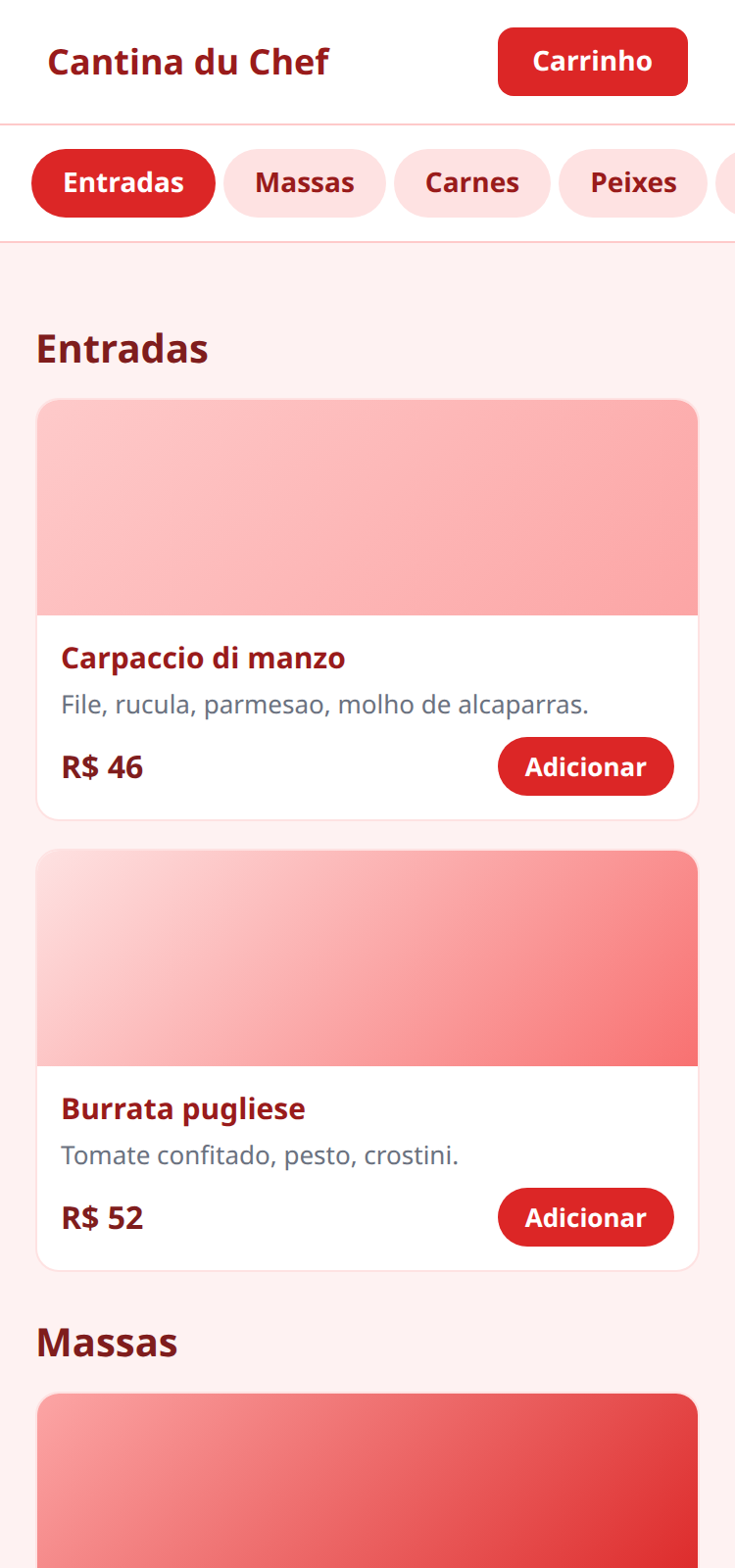 Cantina du Chef - Ver cardápio